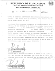 Testimonio de escritura de constitución de sucursal en El Salvador 